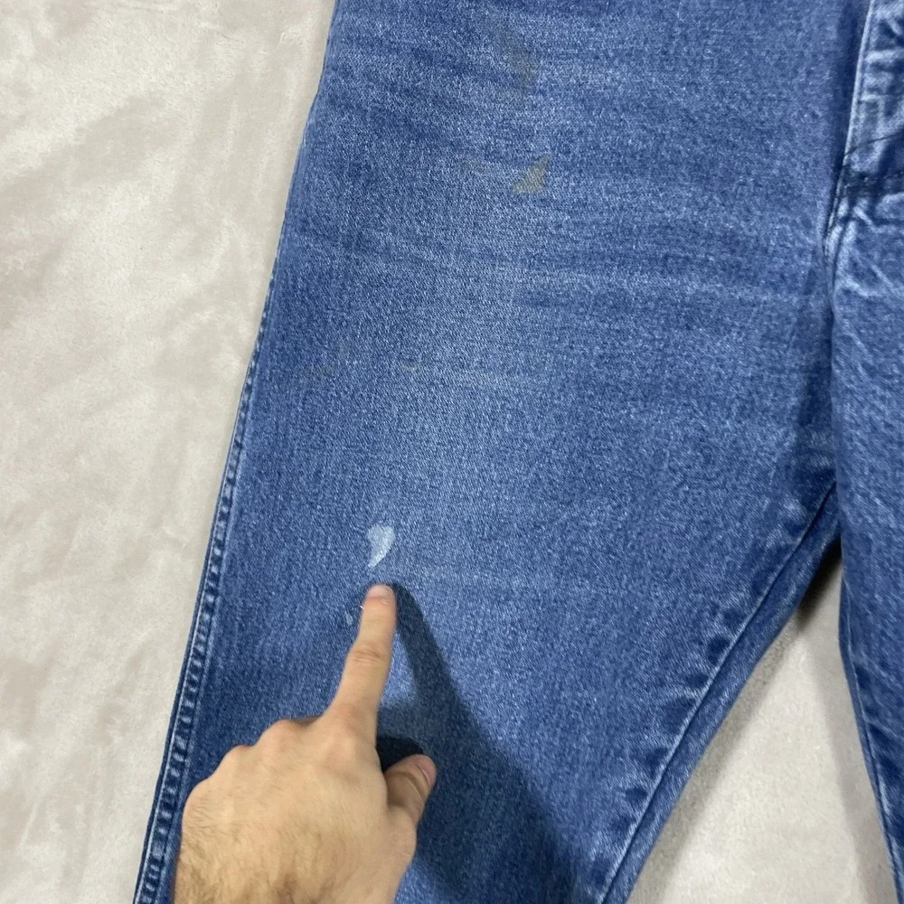 Vintage Wrangler 13MWZ Jeans Mens 34x34 Cowboy Cut Whisker Fade 13mwzpw